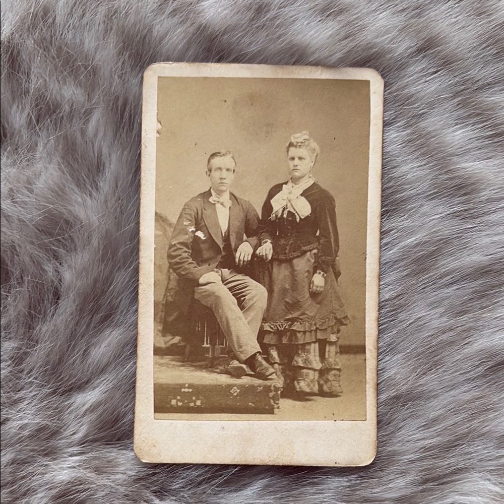 Vintage Sepia Photograph of a Couple